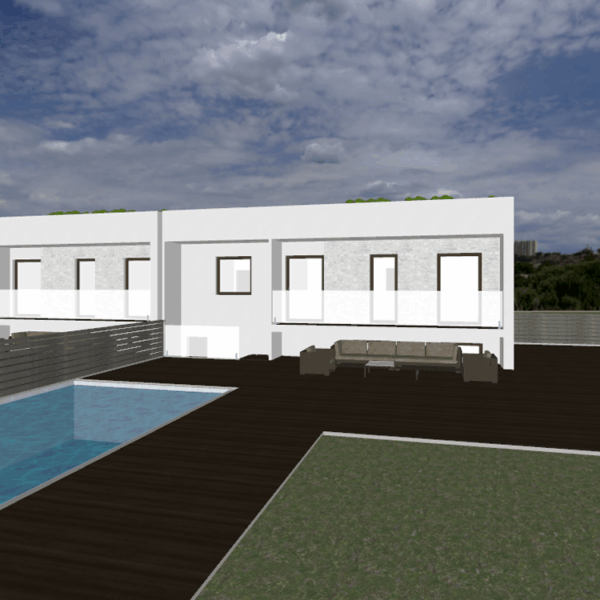 Rendering villette a schiera