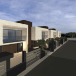 Rendering villette a schiera