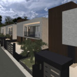 Rendering villette a schiera